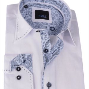 DESIGNER MENS BUTTON DOWN 95% cotton